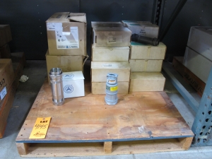 LOT TO INCLUDE: (17) CONNECTORS, ELECTRICAL TYPE, 10 CONDUCTOR, CIRCULAR PLUG KIND, (15) CONNECTORS, ELECTRICAL TYPE. PART NO ZZM-242053-WO-1116-621 PN, (12) RECEPTACLES, ELECTRICAL TYPE, 3 WIRE, 600VAC/250VDC 60A 4 POLE ELEC RATING, CLAMP RING PLUG, HAZARDOUS DUTY KIND. LOADING & HANDLING FEE $15-4145